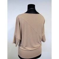 Bluzka Emma z dekoltem łódka i rękawem kimono 3/4